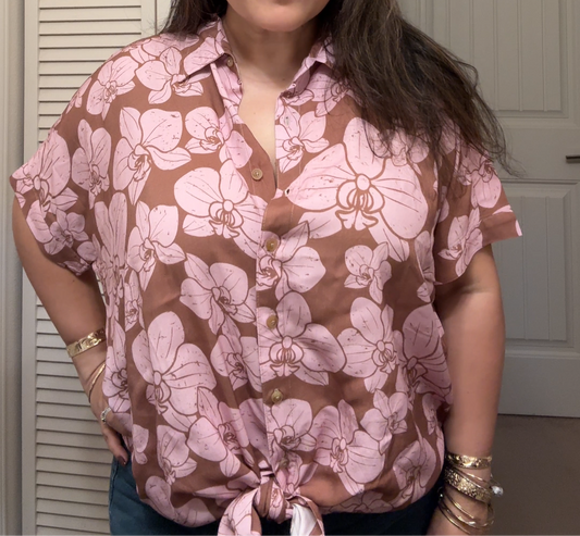 Leilani Top - Pink Orchid Breeze