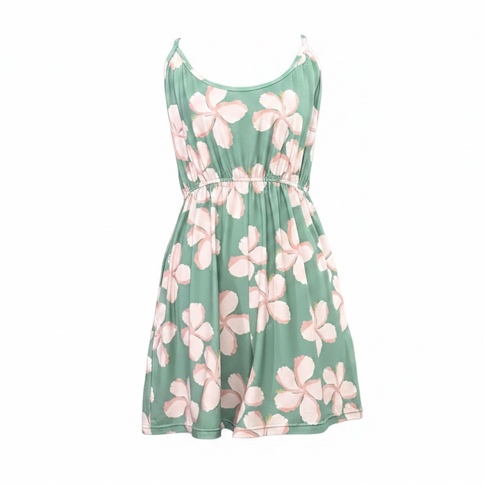 Ipo Romper - Watercolor Hibiscus