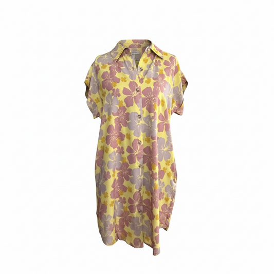 Hiwa Dress - Retro Hibiscus