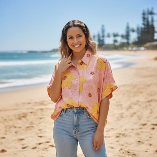 Leilani Top - Pink Hau